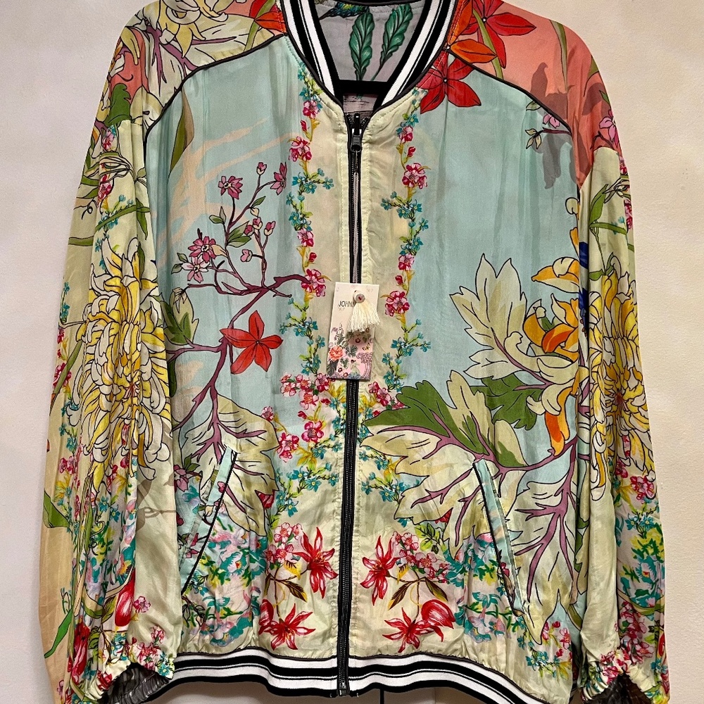Johnny Was reversible Mizumi Bomber Jacket  XL with tag
